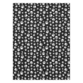 Nappe Motif des pattes, Empreintes de pattes, noir et bl (Devant)