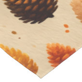 Nappe Motif des Pinecones d'hiver chauds (Angle)