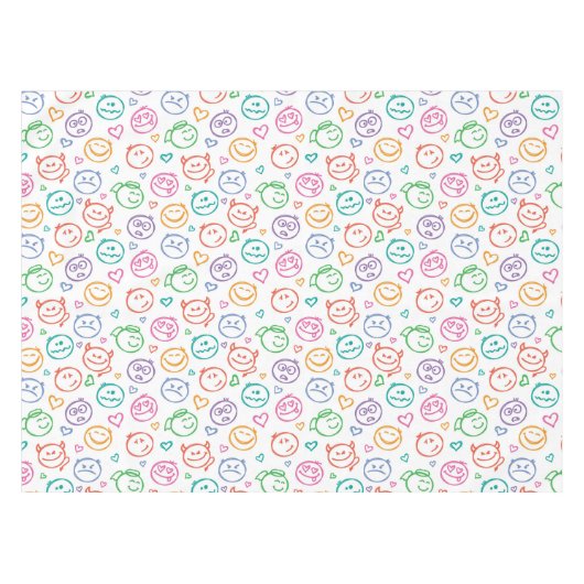 Nappe motif des sourires (Devant (Horizontal))