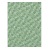 Nappe Motif d'escalier à rayures vert olive (Devant)