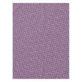 Nappe Motif d'escaliers à rayures mauve (Devant)