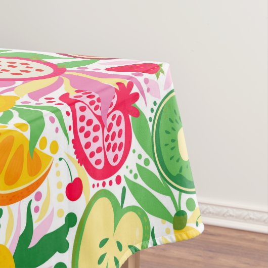 Nappe Motif d'été de l'aquarelle de fruits tropicaux (In Situ)