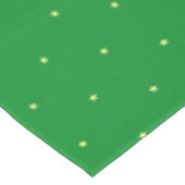 Nappe Motif d'étoile jaune sur fond vert (Angle)