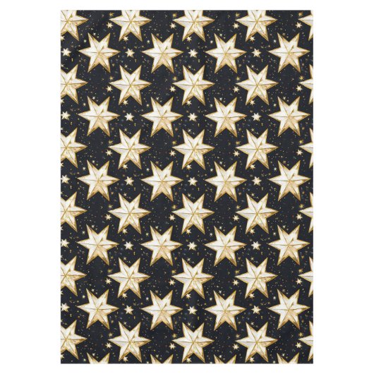 Nappe Motif d'étoiles dorées (Devant)