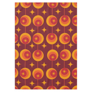 Nappe Motif d'étoiles explosives du milieu du siècle sur