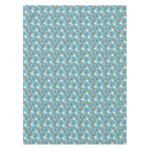 Nappe Motif d'Halloween Turquoise amusant (Devant)