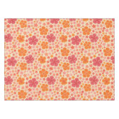 Nappe Motif d'hibiscus hawaïen des années 60 (Devant (Horizontal))
