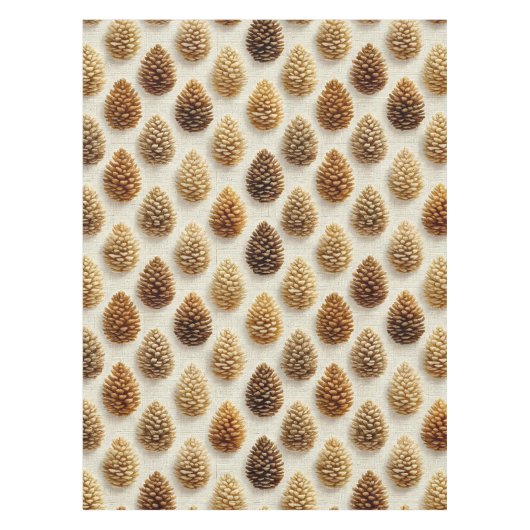 Nappe Motif d'hiver classique Pinecone (Devant)