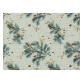 Nappe Motif d'hiver de Pinecone bleu et Brown (Devant (Horizontal))