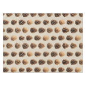 Nappe Motif d'hiver Rustique Brown Pine Cône (Devant (Horizontal))