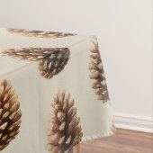 Nappe Motif d'hiver Rustique Brown Pine Cône (In Situ)