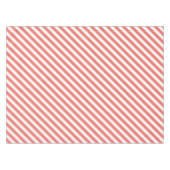 Nappe Motif diagonal de bandes roses et blanches (Devant (Horizontal))
