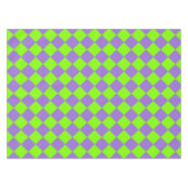 Nappe Motif diamant à carreaux vert et violet (Devant (Horizontal))