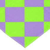 Nappe Motif diamant à carreaux vert et violet (Angle)