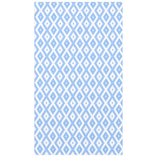 Nappe Motif diamant bleu et blanc (Devant)