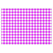 Nappe Motif Diamant Damier Blanc Violet (Devant (Horizontal))
