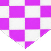Nappe Motif Diamant Damier Blanc Violet (Angle)