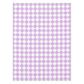 Nappe Motif diamant de Checker blanc violet (Devant)
