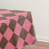 Nappe Motif diamant de Checker Brown rose (In Situ)
