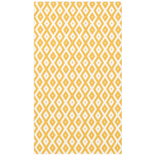 Nappe Motif diamant jaune et blanc soleil