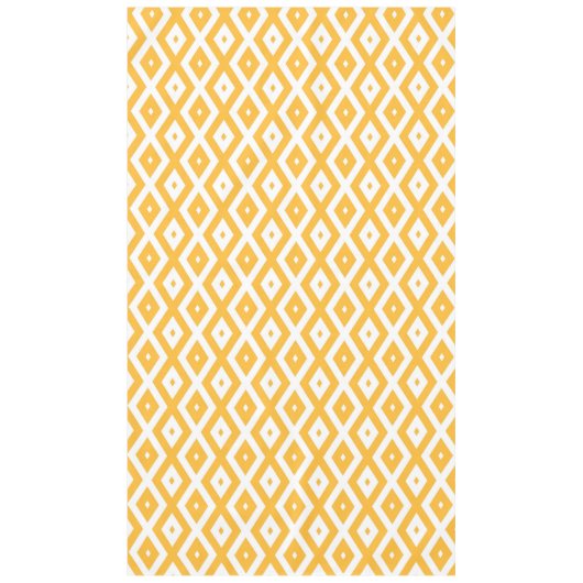 Nappe Motif diamant jaune et blanc soleil (Devant)