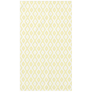 Nappe Motif diamant jaune pâle et blanc