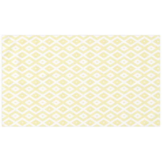 Nappe Motif diamant jaune pâle et blanc (Devant (Horizontal))