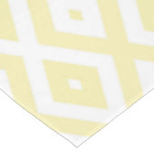 Nappe Motif diamant jaune pâle et blanc (Angle)