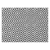 Nappe Motif diamant noir et blanc (Devant (Horizontal))