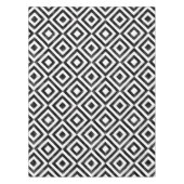 Nappe Motif diamant noir et blanc (Devant)