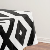 Nappe Motif diamant noir et blanc (In Situ)