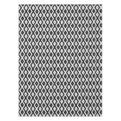 Nappe Motif diamant noir et blanc (Devant)