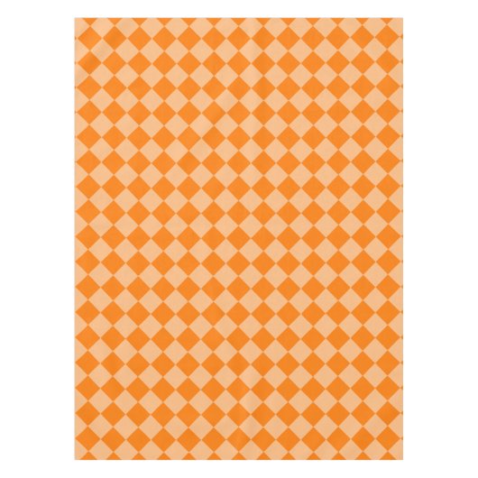 Nappe Motif diamant Orange Checker (Devant)