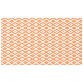 Nappe Motif diamant orange et blanc (Devant (Horizontal))