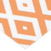 Nappe Motif diamant orange et blanc (Angle)