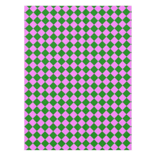 Nappe Motif diamant Pink Green Checker (Devant)