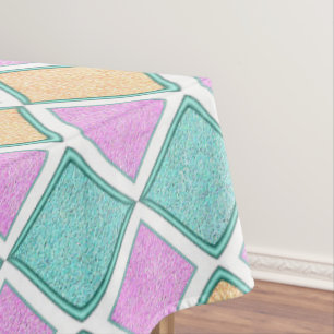 Nappe Motif diamant prisme Harlequin pastel
