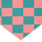Nappe Motif diamant rose Cyan Checker (Angle)