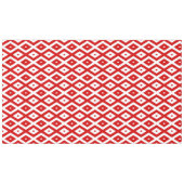 Nappe Motif diamant rouge et blanc (Devant (Horizontal))