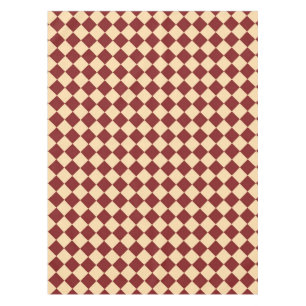 Nappe Motif diamant rouge jaune Checker