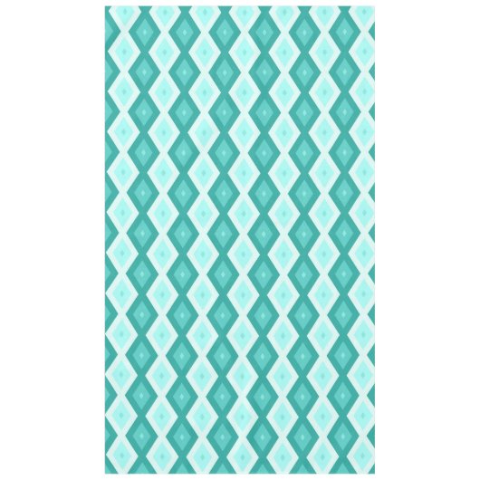 Nappe Motif diamant turquoise (Devant)