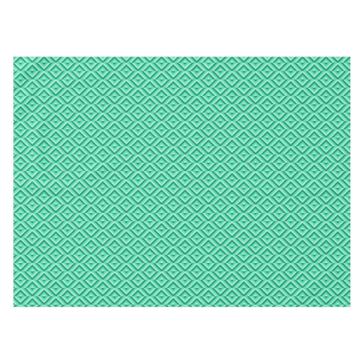 Nappe Motif Diamant vert à trois tons (Devant (Horizontal))