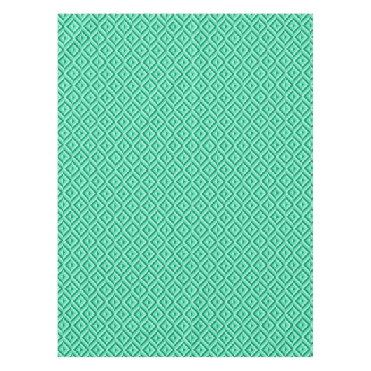 Nappe Motif Diamant vert à trois tons (Devant)