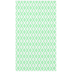 Nappe Motif diamant vert et blanc