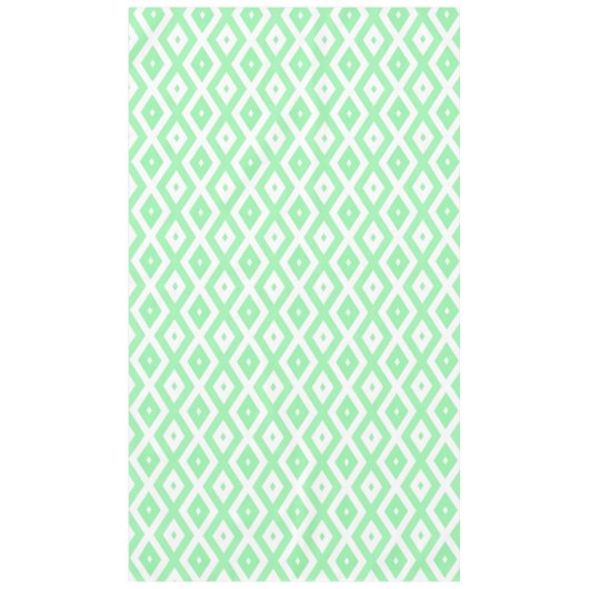 Nappe Motif diamant vert et blanc (Devant)