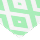 Nappe Motif diamant vert et blanc (Angle)