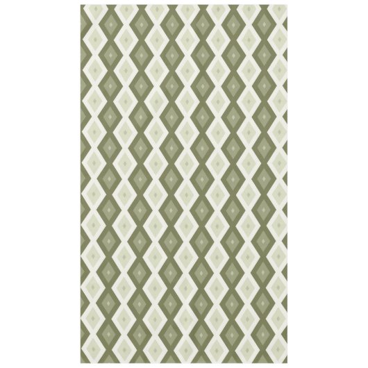 Nappe Motif diamant vert olive (Devant)