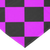 Nappe Motif Diamond de damier noir violet (Angle)