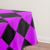 Nappe Motif Diamond de damier noir violet (In Situ)
