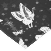 Nappe Motif d'illustration noir blanc papillon (Angle)